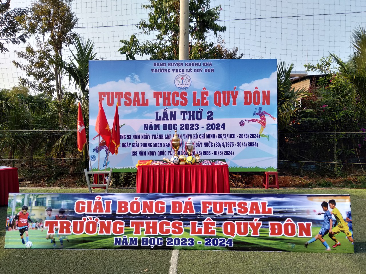 Khai mạc Futsal THCS Lê Quý Đôn lần thứ 2