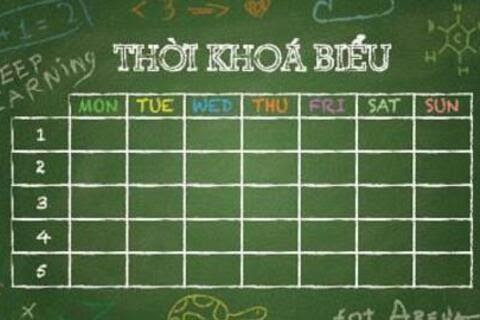 TKB HK II (Số 8) bắt đầu từ ngày 22/03/2024